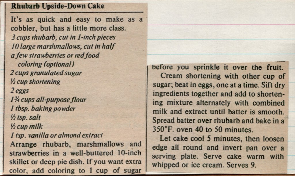 Rhubarb cake_recipe